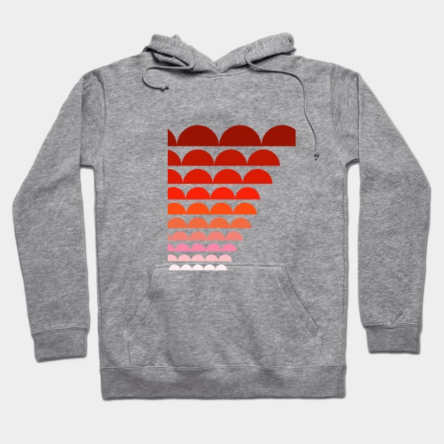 Rainbow Scallop (Red) Hoodie by The McCooligans